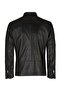 Men's Genuine Black Lamb Leather Coat - 2