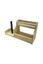 Wooden Natural 10-Piece Spice Rack and Towel Napkin Holder Glass Set (Set)(Popplar - Lime)(1 Set) - 4