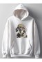 New Season Printed 3 Yarn Cotton Hooded Sweatshirt