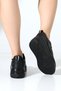 Black High-Sole Women's Sneaker with Glitter Detail – Comfortable and Stylish Women's Shoes - 5