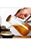 2 Pieces 900 ml Vacuum Borosilicate Oil Pot with Bamboo Lids (Including Bamboo Base in the Set) - 2
