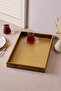 Turin Gold Rectangular Tray 28X40 cm