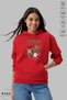 Unisex Hoodie Long Sleeve Merry Christmas Printed Hooded Fleece-Lined Oversized Cotton Sweatshirt - 3
