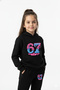 Colorful 67 Printed Premium Kids Hooded Premium Compact Sweatshirt Tracksuit with Pockets and Drawstrings - 3