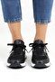 Women's Black Mesh Detailed Sneaker: Breathable Casual Sports Shoe Model - 2