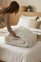 3 Pieces White Windowed Underbed Pillow Quilt Sweater Storage Bag / 60X45X15 - 7