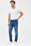 Men's Blue Slim Fit Slim Fit Cotton Stretch Stretch Fabric Denim Jean Denim Pants - 6