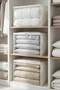 3 Pieces Large Size Pillow Quilt Sweater Storage Bag with White Window / 60X40X40