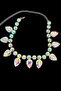 Silver Color Hologram Stone Evening Dress Necklace - 4