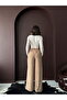 Fitted Velvet Wide Leg Pants Palazzo - 5