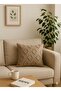 Throw Pillow Cover 43X43 cm – Double-Sided, Zippered, Compatible with Luxury Chenille Fabric Sofa Cover 1 Piece - 3