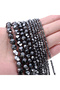 4mm(around 100pcs) Black Faceted Hematite Beads Loose Spacer Stone Beads for Jewelry Making Findings