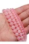 10mm approx 37pcs 1Strand Pink Rose Powder Crystal Quartz Natural Stone Beads For Jewelry Making 6-1 - 7