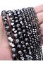 4mm(around 100pcs) Black Faceted Hematite Beads Loose Spacer Stone Beads for Jewelry Making Findings - 8