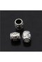 20pcs 6mm Hole Tibetan Antique Silver Dog Paw Spacer Beads Alloy Big Hole Bead for DIY Bracelet J...