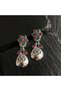 E1899-1 Retro Fashion Women's Bohemian Style Green Stone Earrings Pendant Earrings Personalized Part - 7