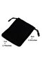 1pc 1PC Black Velvet Gift Bag Jewelry Pouches Drawstring Bag 7x9cm - 6