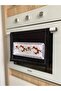 Black Cross-Stitch Detailed Stove Cover X Holder - 2