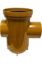 Red UPVC Gully Trap 2 Way 6x4x4 Inch for Plumbing, Drainage & Ventilation