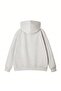 Women's Gray Just Paris 3 Thread O Oversized K Hooded Hoodie Sweatshirt - 5