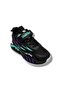 004-26 Camouflage Patterned Velcro Anatomical Children's Sneaker Black Purple Green 26-30