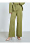 Olive Peplum Blazer and Trousers Co-ords - 4