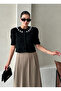 Black Collar Flower Beaded Cardigan - 4541 - 3