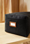 4-Piece Black Jute Underbed Sweater Blanket Storage Bag - 4