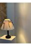 Cream Velvet Minimal Black Bow Corded Lampshade - 4
