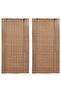 Bamboo Roller Blinds 2 pcs Brown 120 x 220 cm