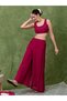 Set of 3 - Embroidered Crop Top, Pants and Shrug - 3