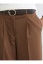 Mg trend'en beige wide leg women's trousers with belted waist - 3