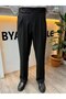Men's Italian Cut High Waist Fabric Trousers