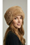 Women's Light Brown Fur Russian Model Kalpak Hat - Winter Soft Plush - 2