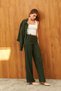 Green Corded Fabric Velvet Shirt Jacket - 3