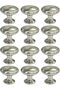 Modern Furniture Handle Knobs Cabinet Drawer Pull Knobs (12, SS FLAT)