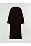 Lcw Modest Black Crew Neck Belted Knitwear Dress - 5