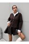 Women's Cardigan Brown Sequin Glitter Buttoned Knitwear Cardigan 5590 - 3