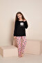 Girls' Panda Milan Knitted Long Sleeve Pajama Set