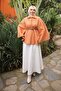 Camel Belted Boucle Poncho - 2