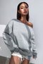 Women's Boat Neck 100% Cotton 3 Thread Fleece-Lined Thermal Winter Sports Top Model Sweatshirt - 5