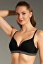 Women's Unpadded Black Bra – Lace, Flexible Elastic Band and Comfortable Form C2T3N1833 - 3