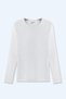 0550 Men's Single White Color 100% Cotton T-Shirt - 3