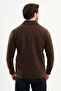 Kırçıllı Slim Fit Shirt Collar Buttoned Flap Pocket Men's Trenchcoat Brown - 21337.25K - 5