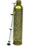 Hand Made Long Candle Holder Pot Shaped Antique Metal Flower Vase - 3 Tea Light, 86cm - 4