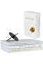STRONA Book Decor Set - 3 Decorative Faux Books with Black Metal Sculpture
