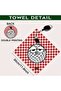 Red New Style Premium Golf Towel Double Sided Print Golf accessories Super Absorbent Quick Dry for Q - 8