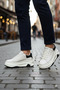 Lifestyle Fashion Women's High Sole Sneaker Shoes - 8