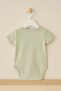 100% Organic Cotton Short Sleeve Baby 2-Piece Bodysuit - 4