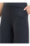 Women Navy Blue Wide Leg Trousers - 3